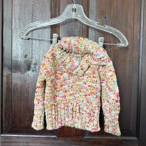 Vintage Circo Multicolor Cowl Neck Sweater